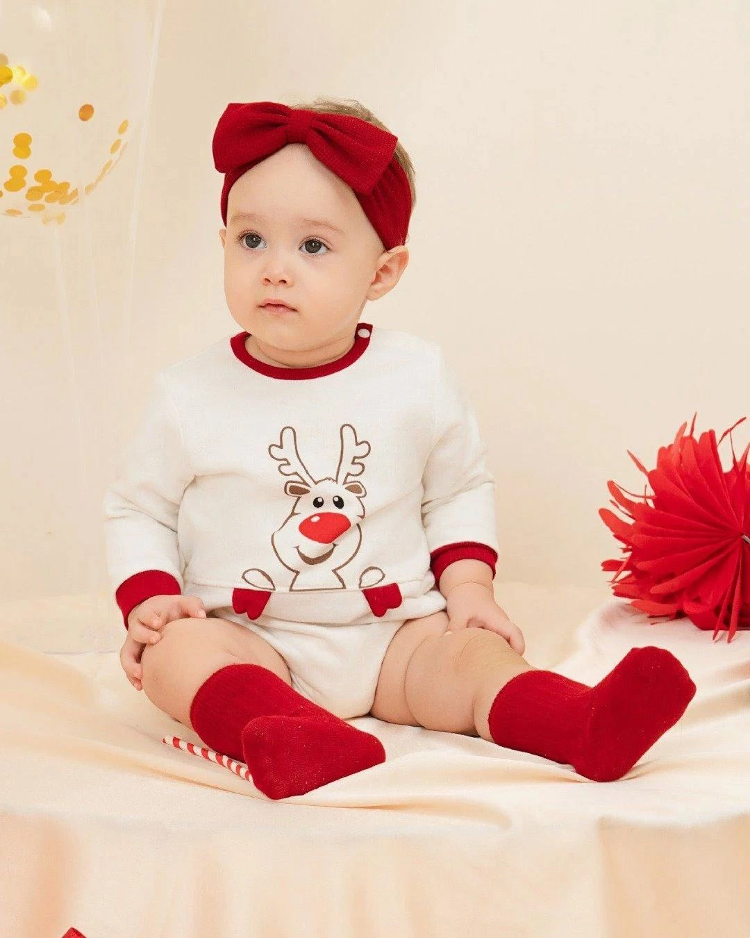 Bodysuit tay dài La Pomme màu trắng 4