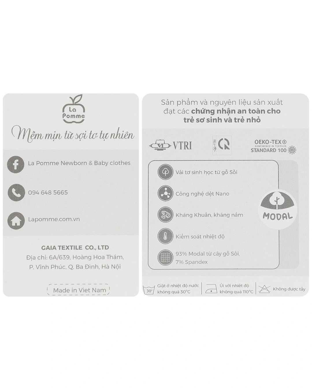 Bodysuit cài chéo tai thỏ xinh xắn La Pomme màu be 20
