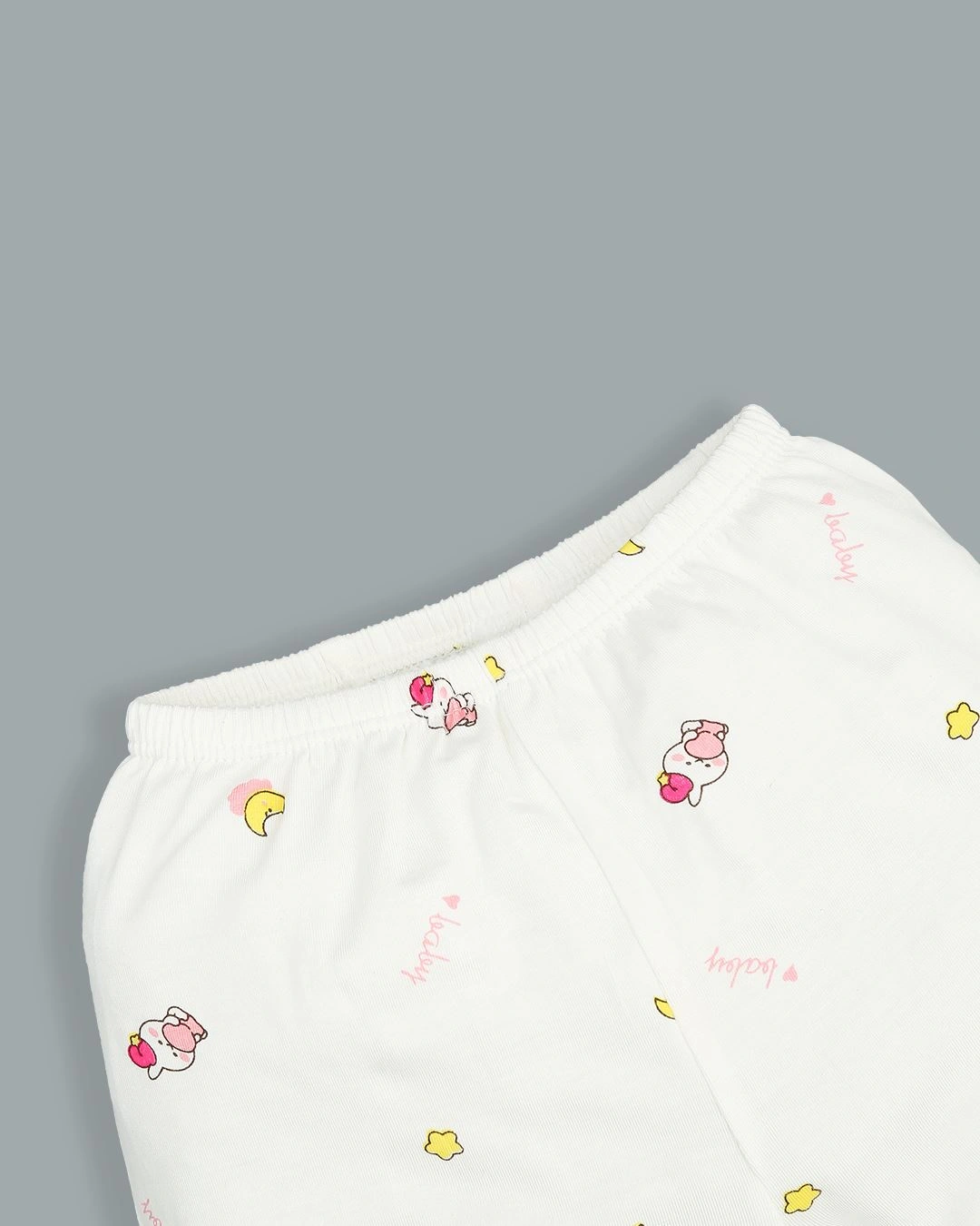 Bộ tay dài in hình thỏ baby IQ Baby màu trắng 9