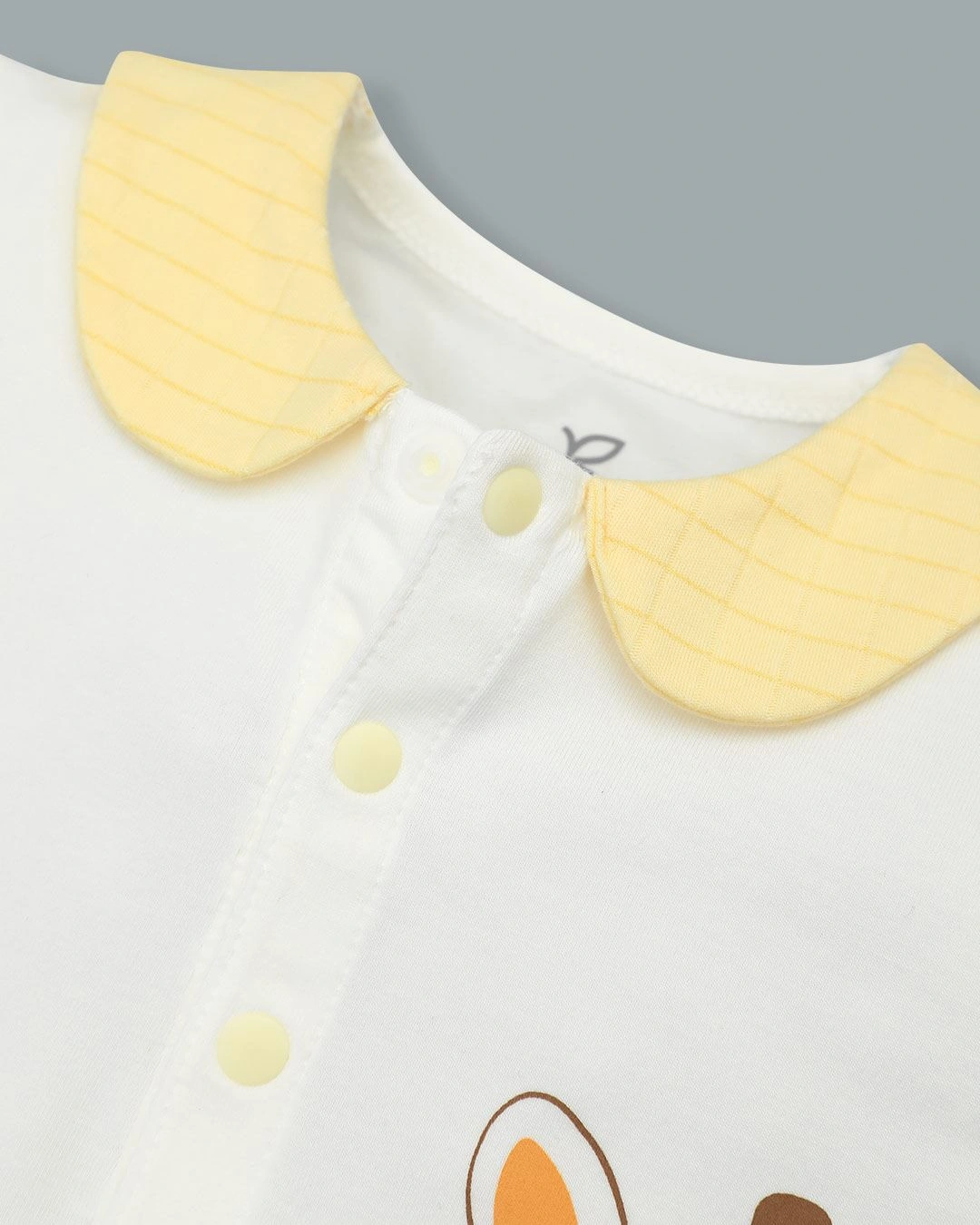 Bodysuit cài giữa La Pomme màu trắng - vàng 5