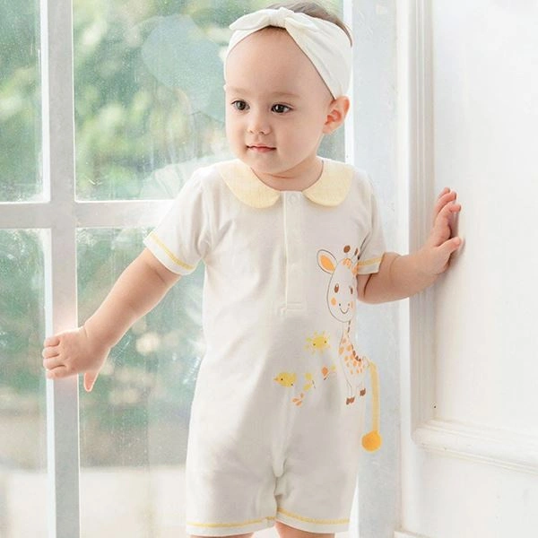 Bodysuit cài giữa La Pomme màu trắng - vàng 1