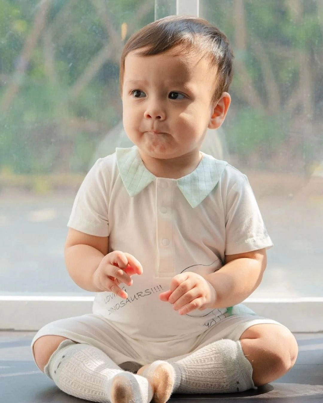 Bodysuit cài giữa La Pomme màu trắng - vàng 11