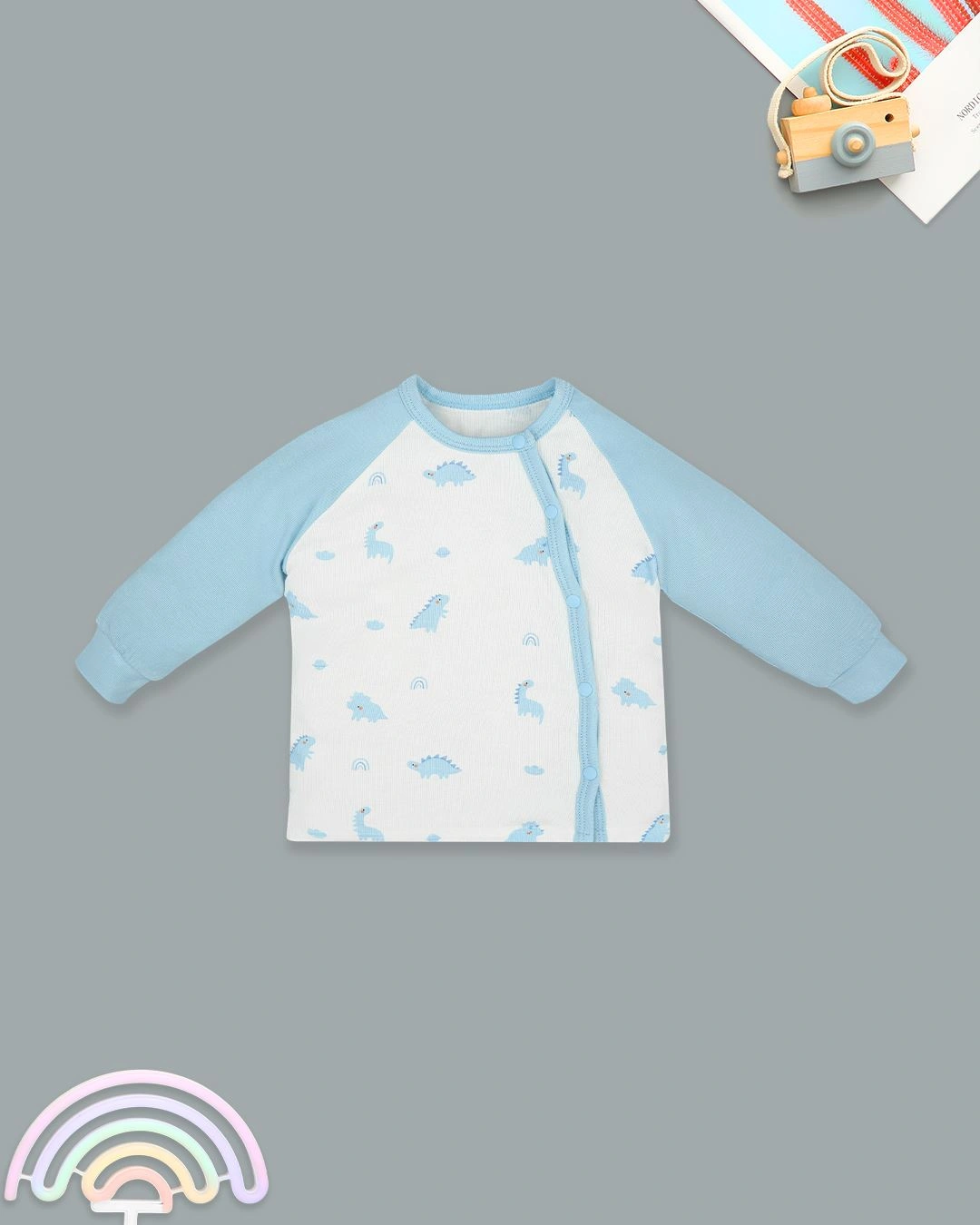 Bộ tay dài cài lệch Lullaby NH717R màu trắng 14