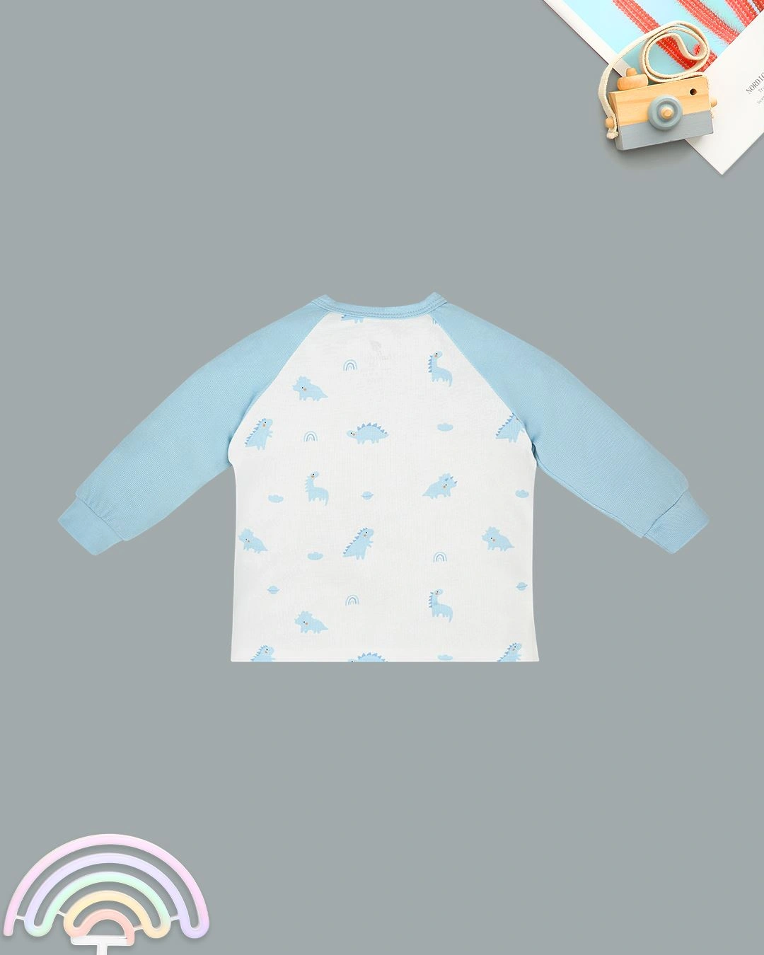 Bộ tay dài cài lệch Lullaby NH717R màu trắng 15