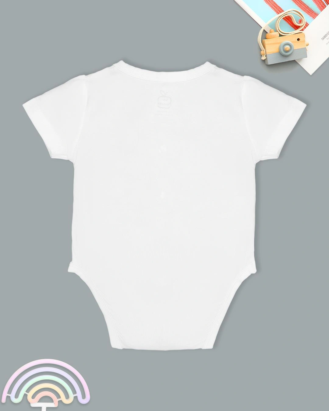 Bodysuit cài giữa người bạn êm mềm La Pomme màu hồng 6