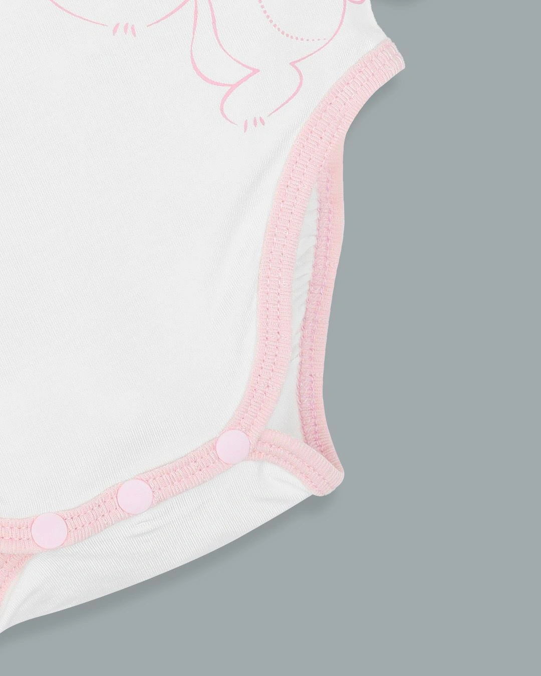 Bodysuit cài chéo xin chào người bạn đáng yêu La Pomme màu trắng - xanh mint 12