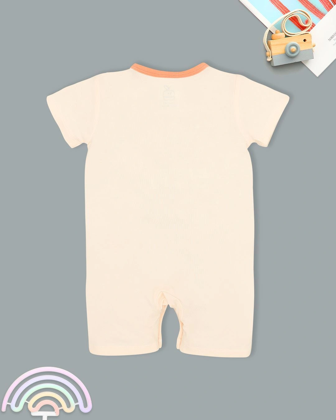 Bodysuit cài chéo trái cam cách điệu La Pomme màu be - cam 5