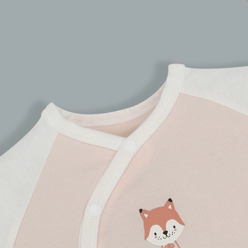 Bộ tay ngắn cài lệch Lullaby NH318N màu hồng - trắng 4