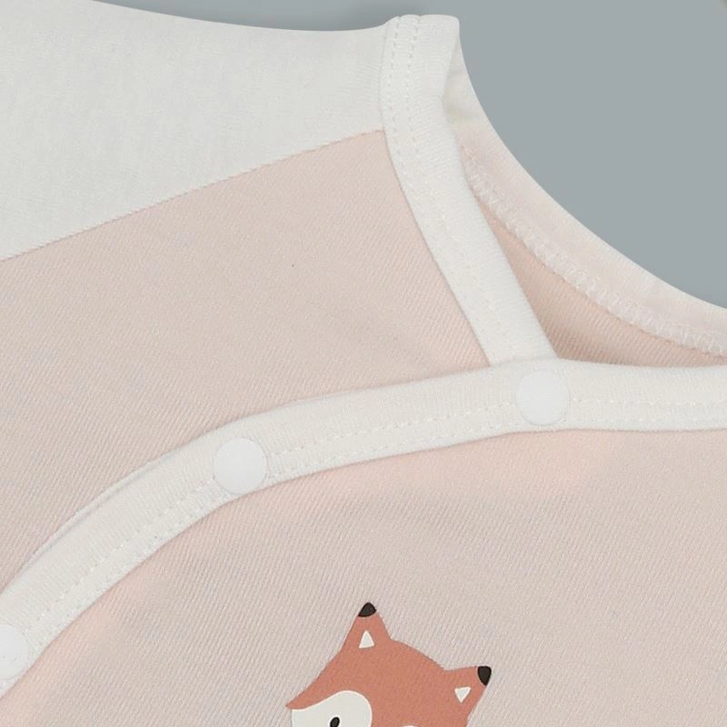 Bộ tay ngắn cài lệch Lullaby NH318N màu hồng - trắng 5