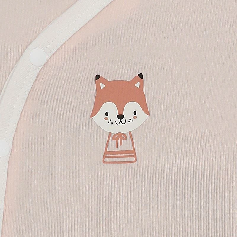 Bộ tay ngắn cài lệch Lullaby NH318N màu hồng - trắng 6