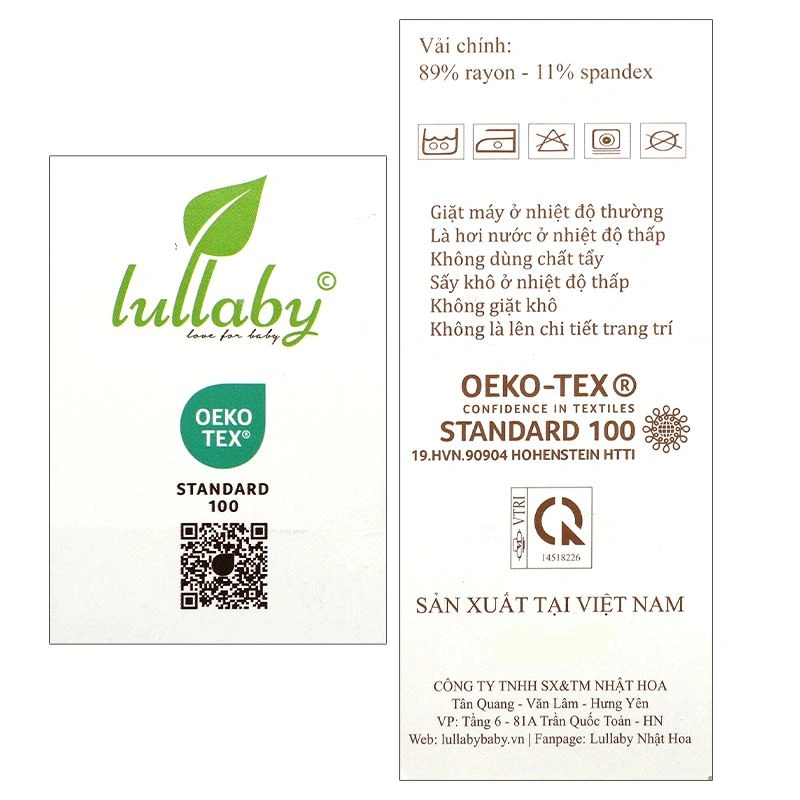 Bộ tay dài cài lệch Lullaby NH317N màu trắng - vàng 13