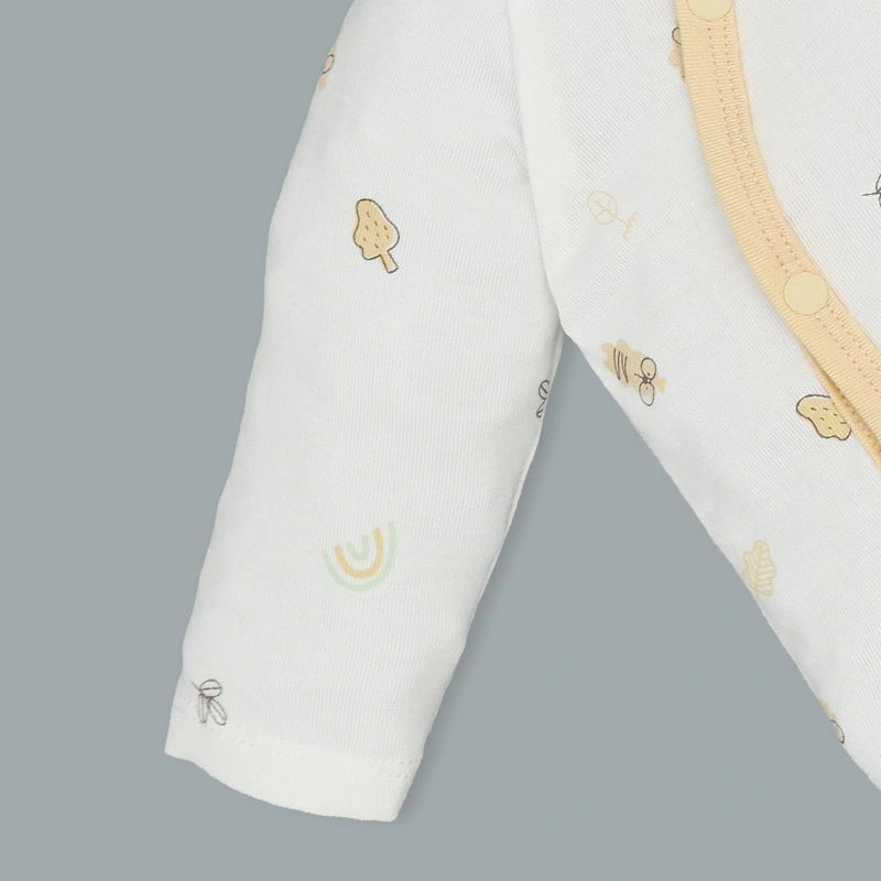 Bộ tay dài cài lệch Lullaby NH317N màu trắng - vàng 5
