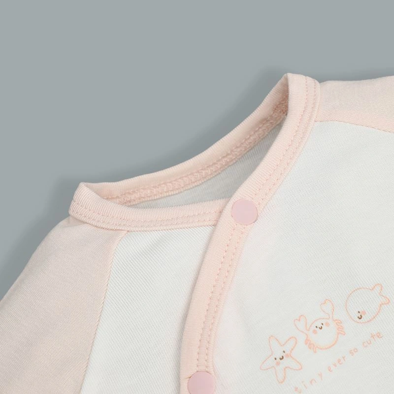 Bộ tay dài cài lệch Lullaby NH317N màu trắng - vàng 17