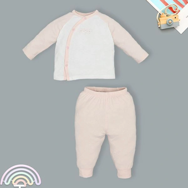 Bộ tay dài cài lệch Lullaby NH317N màu trắng - vàng 14