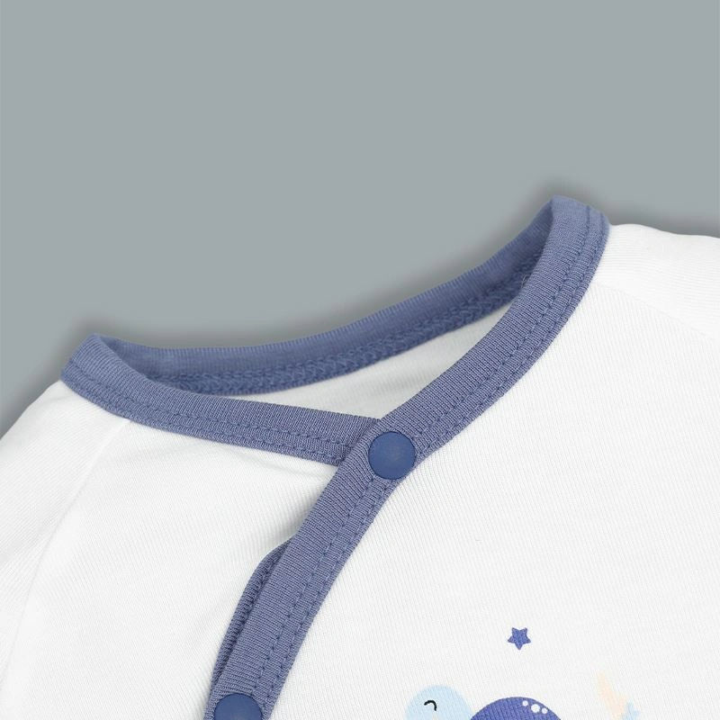 Bộ tay dài cài lệch Lullaby NH317N màu trắng - vàng 31