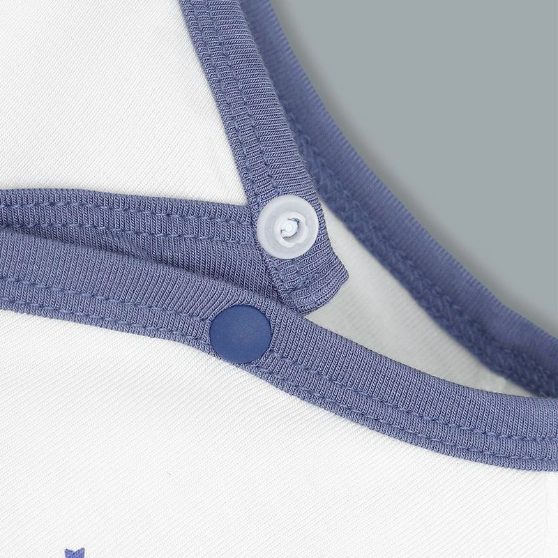 Bộ tay dài cài lệch Lullaby NH317N màu trắng - vàng 33