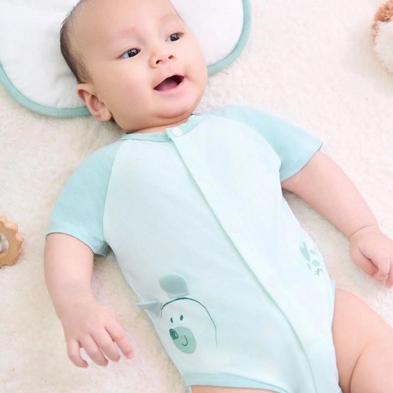 Bodysuit cài giữa người bạn ú òa La Pomme màu be 12