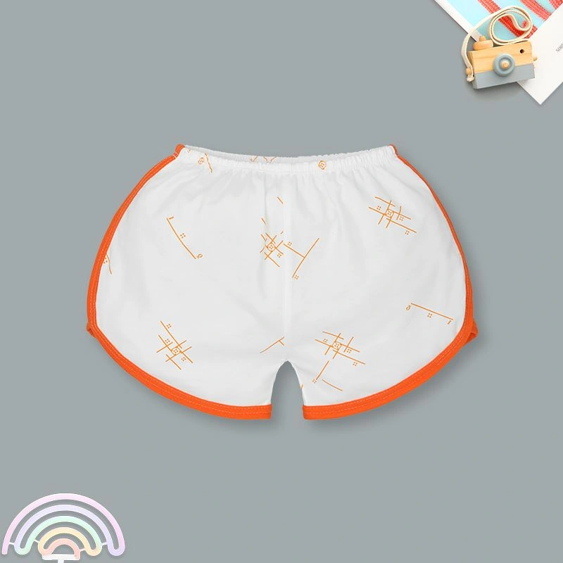Bộ sát nách cổ tim IQ Baby màu trắng viền cam 6