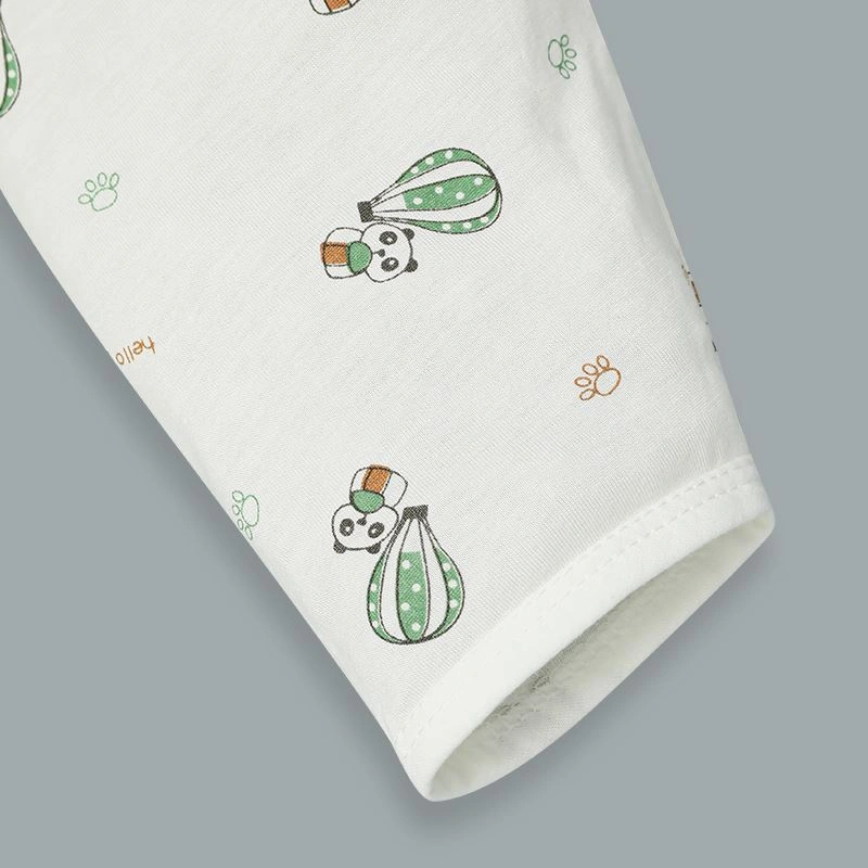 Bộ tay dài in hình khinh khí cầu IQ Baby màu trắng 10