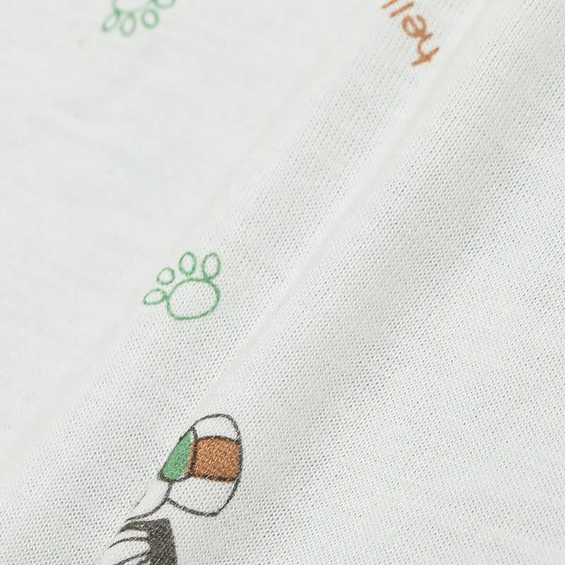 Bộ tay dài in hình khinh khí cầu IQ Baby màu trắng 11
