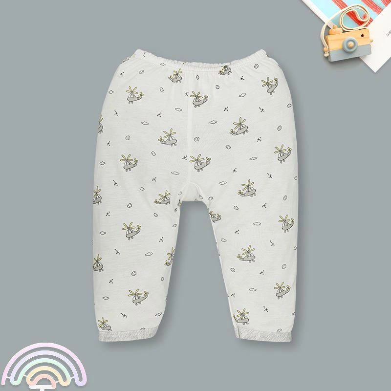 Bộ tay dài in hình máy bay IQ Baby màu trắng viền xám 7
