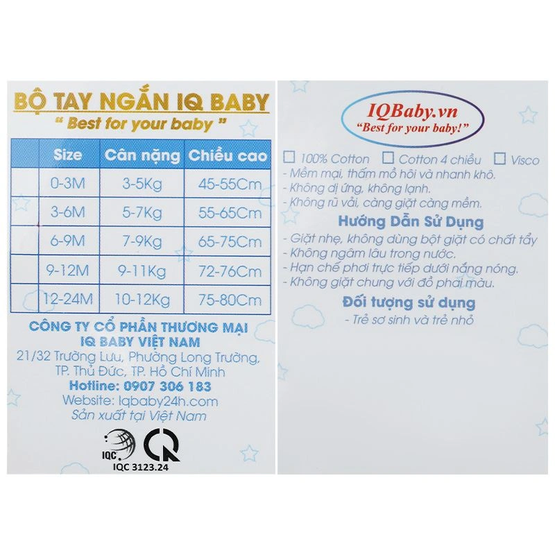 Bộ tay ngắn cài vai in hình máy bay IQ Baby màu trắng viền xám 11