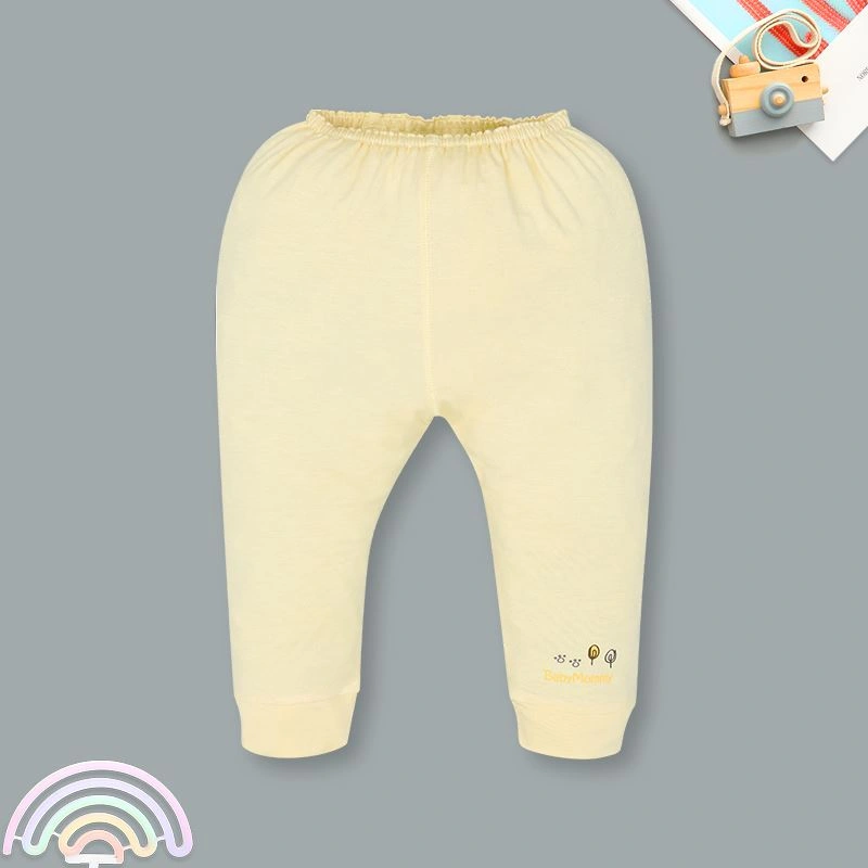 Bộ tay dài cài giữa BabyMommy màu trắng - vàng 9