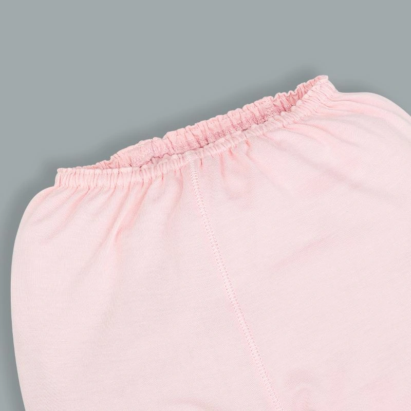 Bộ tay dài cài giữa in thú BabyMommy màu trắng - hồng 11
