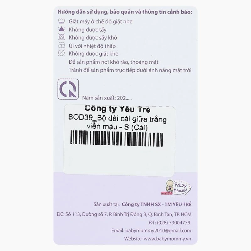 Bộ tay dài cài giữa in thú BabyMommy màu trắng - hồng 15