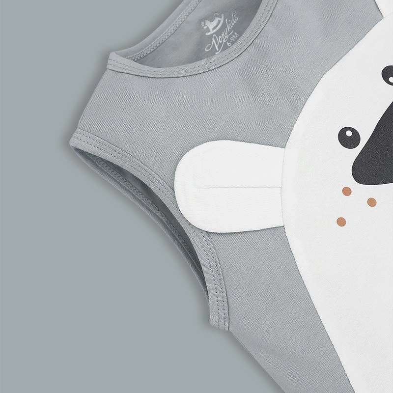 Bodysuit in gấu Pony Kids màu xám - trắng 4