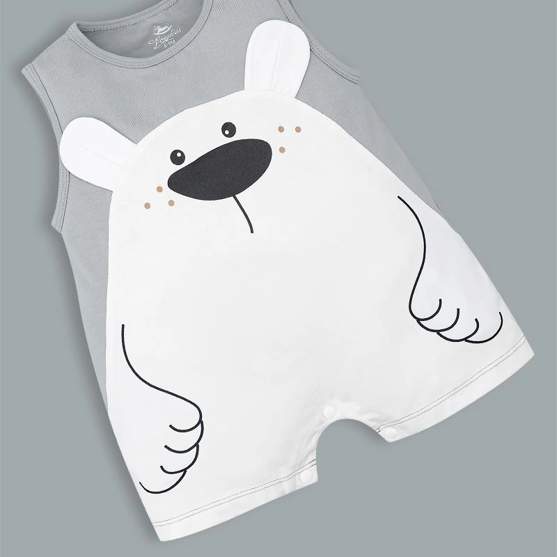 Bodysuit in gấu Pony Kids màu xám - trắng 8