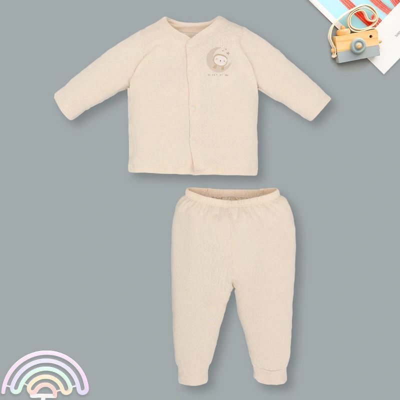 Bộ tay dài cài giữa Lullaby NH337N màu be 2