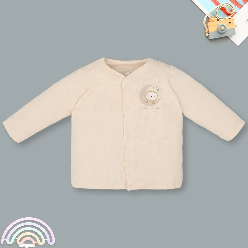 Bộ tay dài cài giữa Lullaby NH337N màu be 3