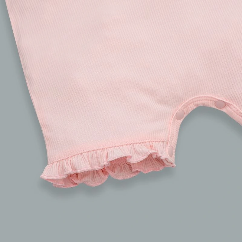 Bodysuit sát nách bé gái đính nơ Lullaby NH399N màu be 15