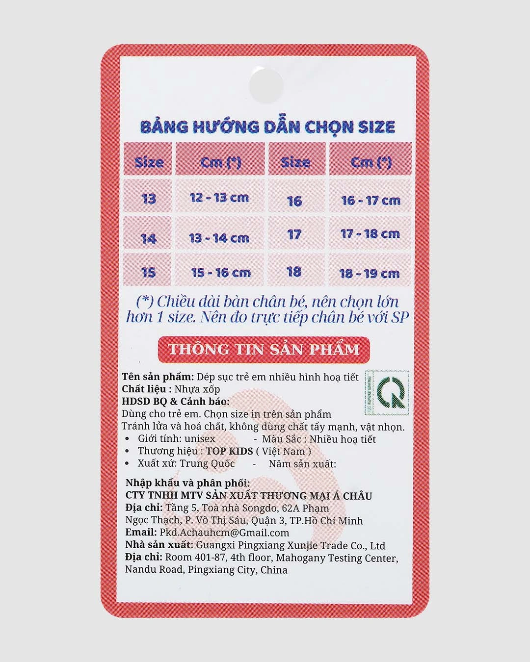 Dép cho bé Á Châu Avakids AC58 màu xanh dương 9