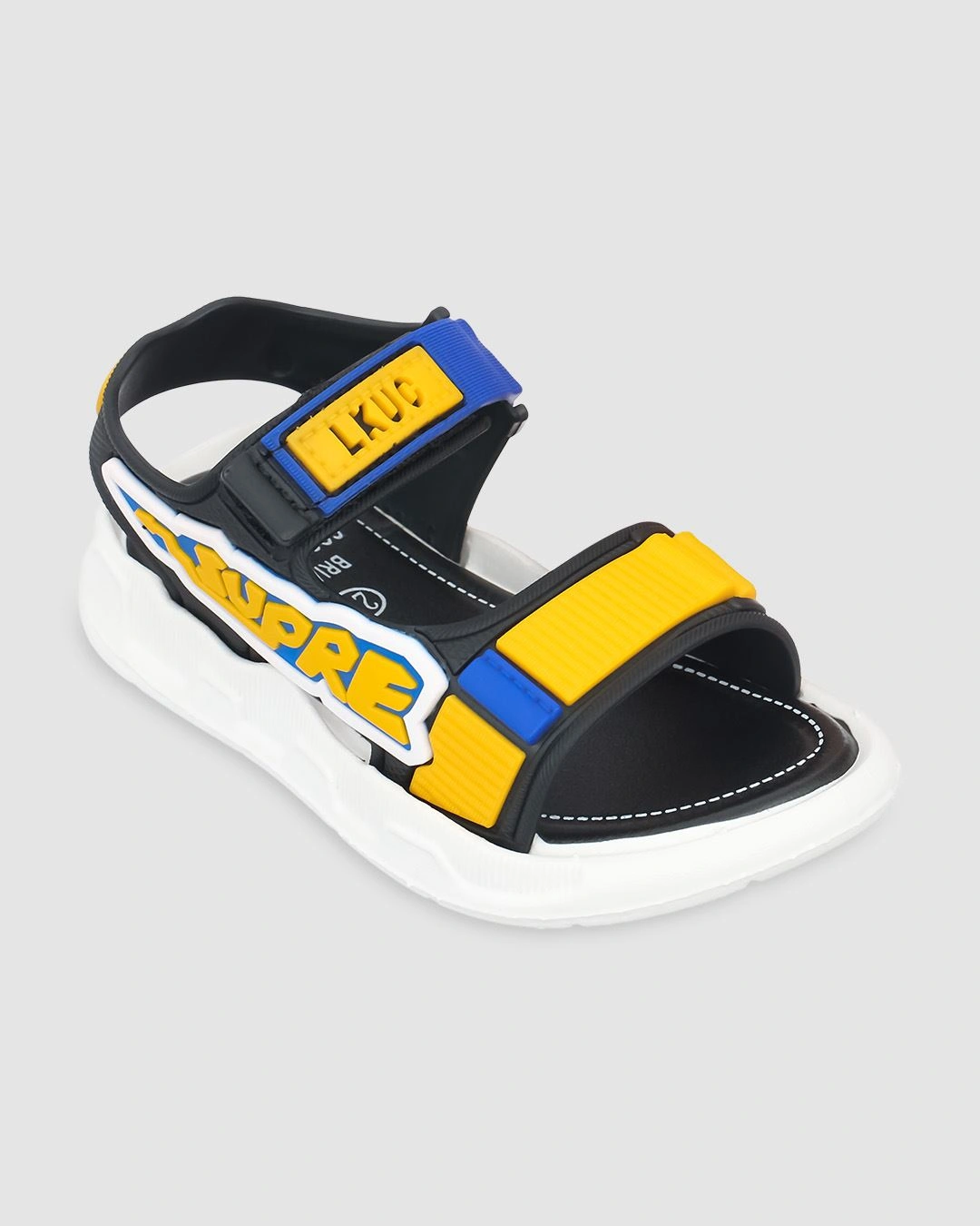 Giày sandal cho bé trai Á Châu Avakids AC56 màu vàng - xanh dương 2