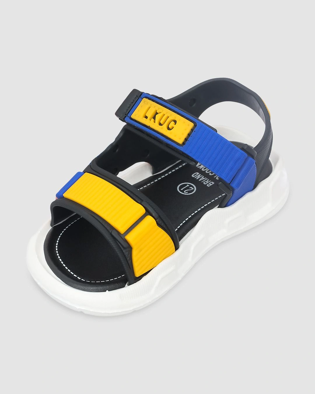 Giày sandal cho bé trai Á Châu Avakids AC56 màu vàng - xanh dương 3