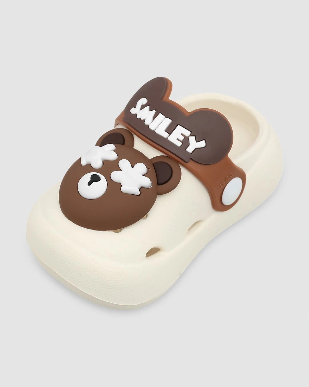 Dép sục cho bé HappyTime S708 màu trắng sữa 3