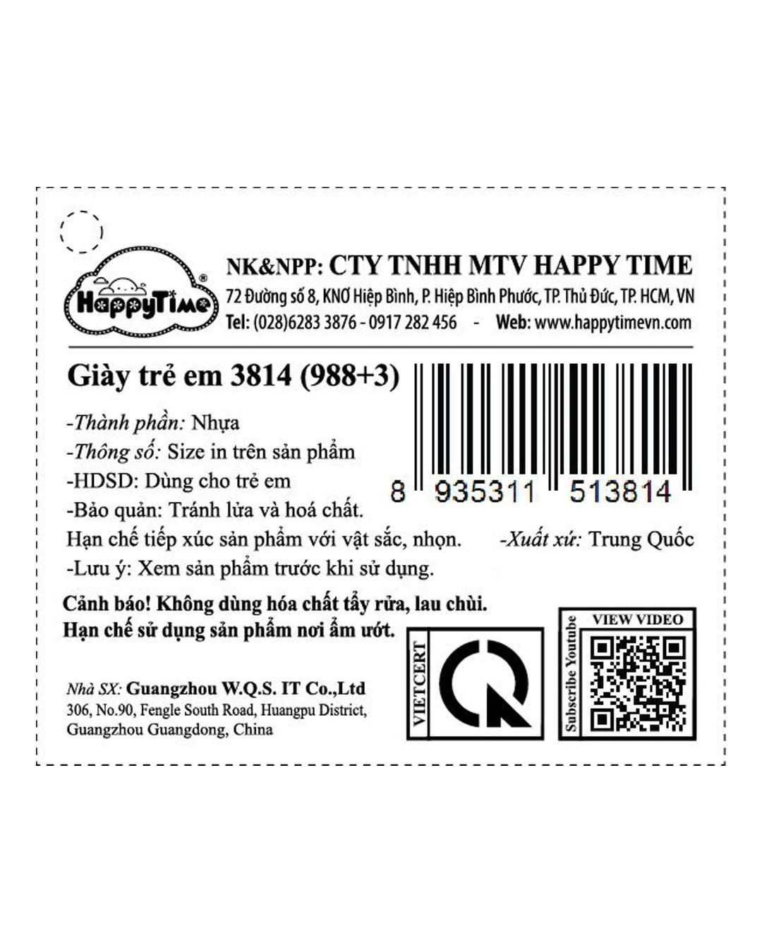 Giày sandal cho bé trai HappyTime SD988-3 10