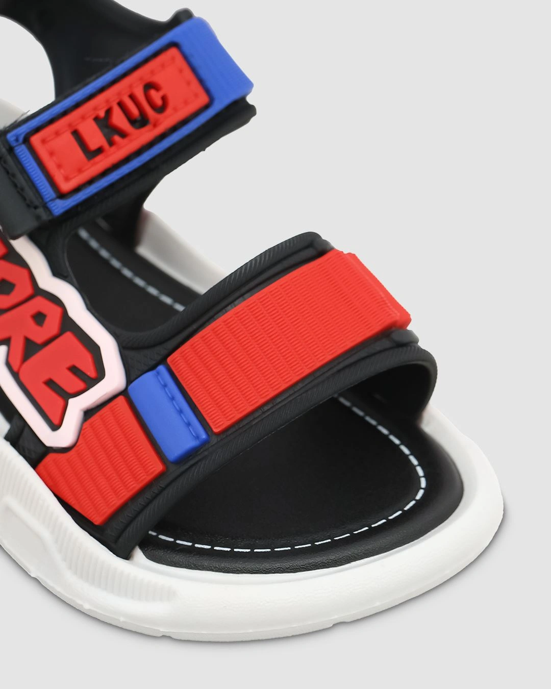 Giày sandal cho bé trai Á Châu Avakids AC56 màu đỏ - xanh dương 5