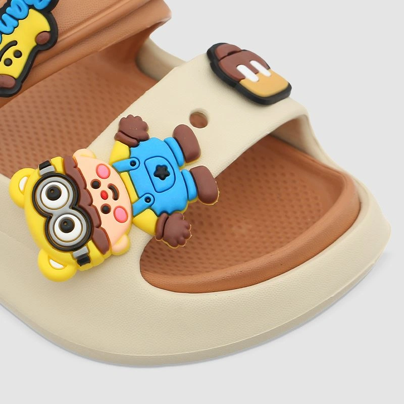 Dép sục cho bé Á Châu Avakids AC68 màu nâu - be 5