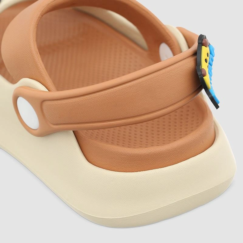 Dép sục cho bé Á Châu Avakids AC68 màu nâu - be 6