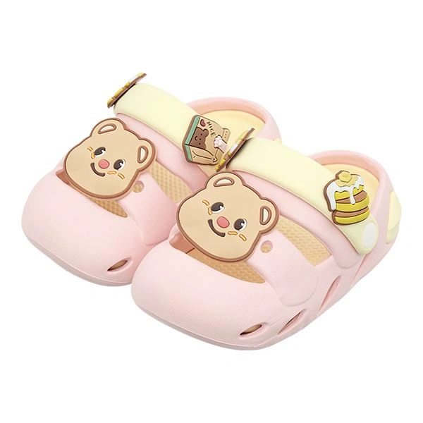 Dép sục cho bé HappyTime E2501-10 màu hồng - vàng 1