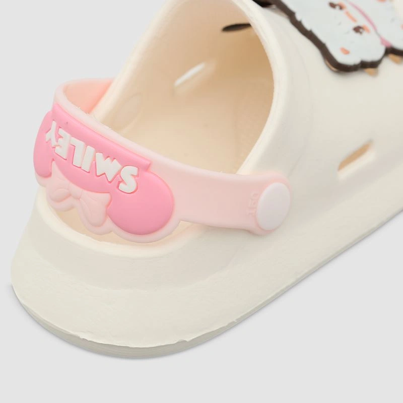 Dép sục cho bé gái HappyTime 2268-77 màu trắng 7