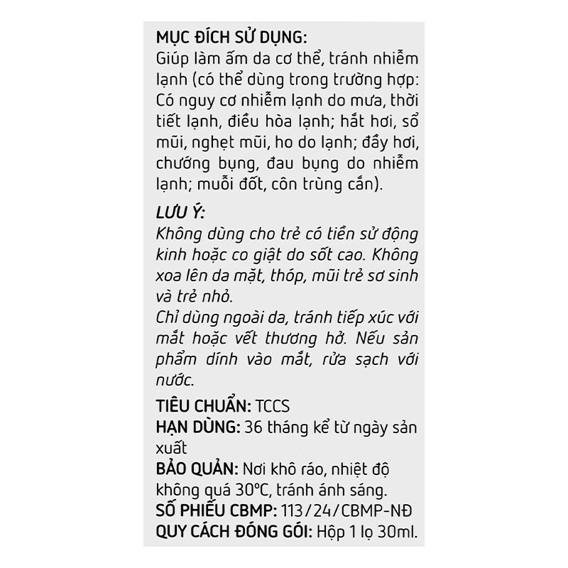 Dầu tràm - khuynh diệp Ích Nhi 30 ml 11