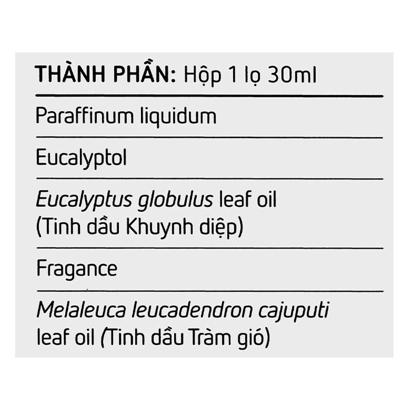 Dầu tràm - khuynh diệp Ích Nhi 30 ml 9