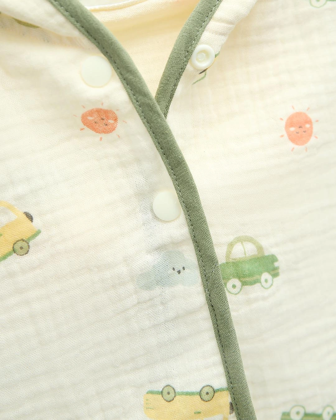 Áo choàng Bessla 0 - 24 tháng in hình rồng xanh màu be 9