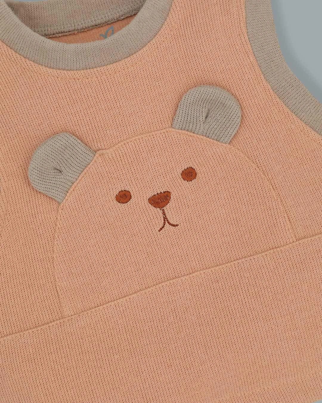 Áo khoác gile cho bé La Pomme màu cam 10