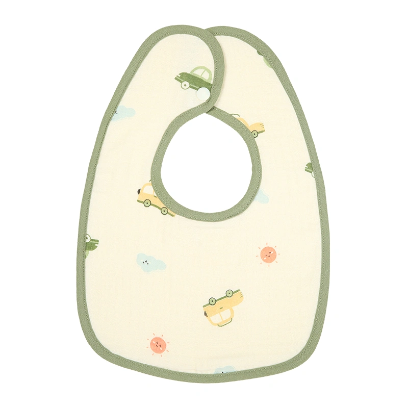 Bộ 2 yếm ăn cho bé muslin Bessla - Ô tô (0 - 2 tuổi) 2