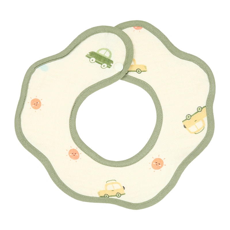 Bộ 2 yếm ăn cho bé muslin Bessla - Ô tô (0 - 2 tuổi) 5